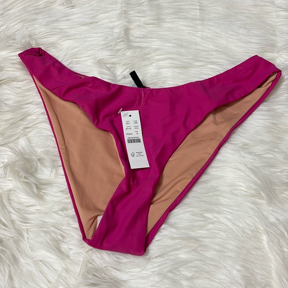 NWT J. Crew Magenta Bikini Swim Bottoms Only M - Picture 1 of 10